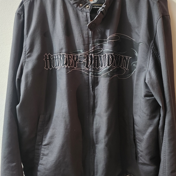 XL gray Harley Davidson jacket - Picture 2 of 3
